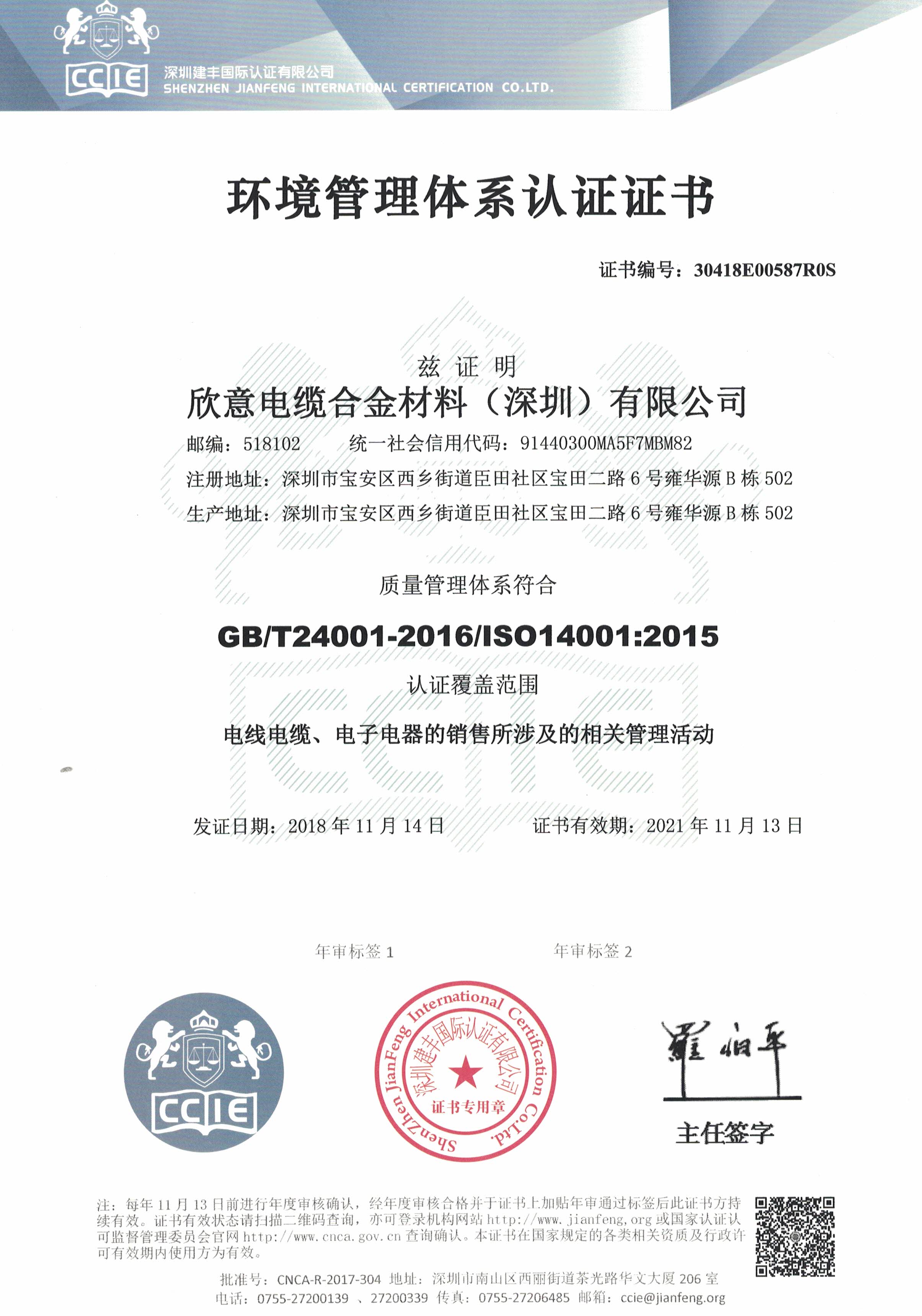 ISO14001:2015